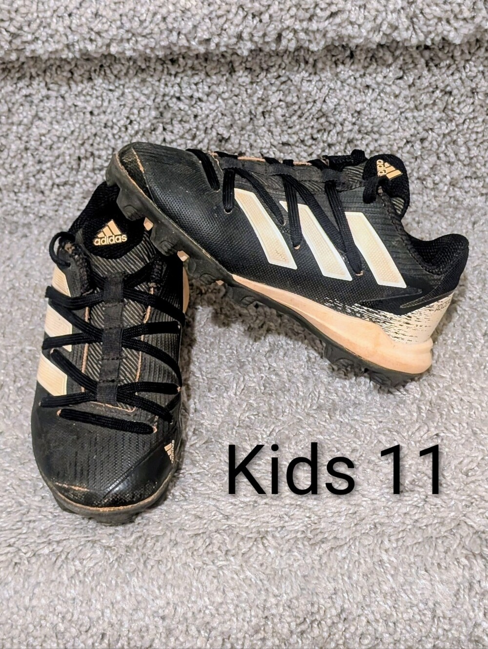 Kids size 11 Adidas Baseball Cleats